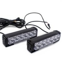 Auto-Frontgrill Blinkende Notfallbeleuchtung DC 12V Auto-Verkehrssignal Blinkende Lampe LED-Warnblitzleuchte Rot+Blau