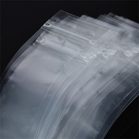 Sacs d'emballage transparents pour sucettes et glace, imprimés personnalisés, jetables, en plastique, avec fermeture à glissière, vente en gros, 100 pièces