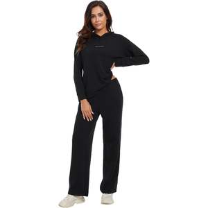 Ensemble de survêtement personnalisé pour femme : sweat à capuche à manches longues et pantalon de jogging, tenue décontractée, tailles S à XXL - Product Image 1