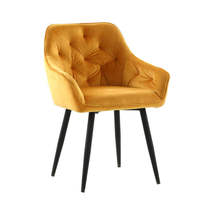 Chaise de salon rembourrée nordique pour restaurant, échantillon gratuit, chaise de salle à manger en velours coloré, vente en gros