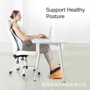 Cross-border wooden footstool, household footstool, toilet/<b>bathroom</b> footstool, office desk under-<b>stool</b>. - Product Image 2