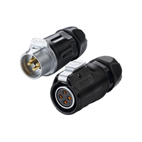 IP67 étanche Cnlinko LP20 4Pin mécanisme de verrouillage mâle femelle prise d'amarrage connecteur électrique Push Pull pour l'alimentation industrielle