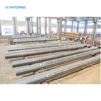 Tongkat Baja Kustom 6M 8M 10M 12M Tiang Lampu Jalan Kualitas Tinggi Galvanis Hot Dip