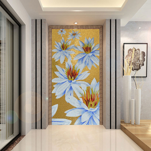 3D Flower <strong>Mosaic</strong> Tiles Sheet Crystal Glass Modern Water Resistant <strong>Mosaic</strong> <strong>Wall</strong> <strong>Art</strong> for Living Room External <strong>Wall</strong> Custom Murals - Product Image 6