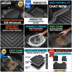 Alfombrillas para Auto, Venta al Por Mayor de Fábrica, ODM OEM SONSANG, Alfombrillas de TPE Inodoras para Haval Jolion, Alfombrillas de TPE para Auto <span class=keywords><strong>2022</strong></span>, Personalizadas para Volante a la Derecha - Product Image 3
