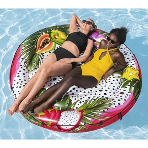 Bestway 43720E Fruits of Paradise <span class=keywords><strong>Island</strong></span> - Colchón Inflable para Piscina, Cama de Aire Flotante - Product Image 1