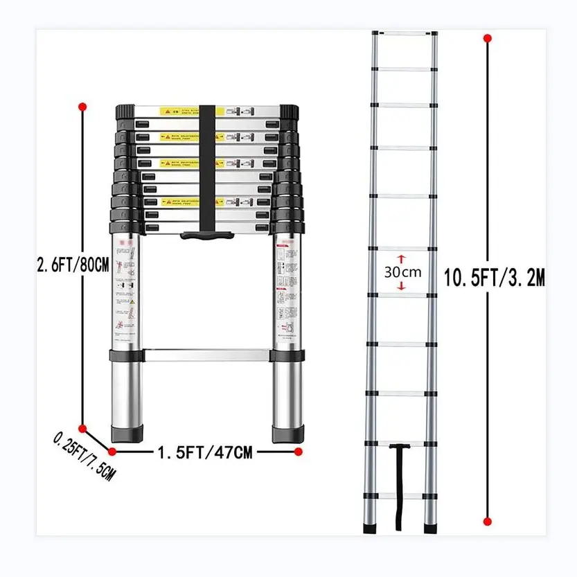 Fiberglass Extension Ladder Telescopic Ladder Lidl Ladder Stabilizer For All Use