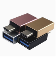 Adaptateur USB 3.0 Type-C mâle vers femelle, connecteur en alliage d'aluminium pour téléphones mobiles, clés USB, lecteurs de cartes et chargement OTG