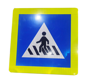 Panneaux de signalisation routière réfléchissants robustes de 2 mm/3 mm pour passages piétons et intersections - Product Image 2