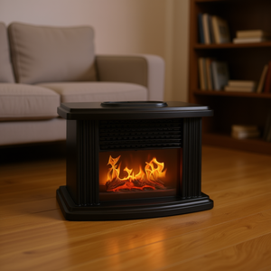 Chimenea Eléctrica con Calefactor de 800W, Llama Artificial, Control Remoto, Protección Contra Sobrecalentamiento, Uso Doméstico Independiente - Product Image 2