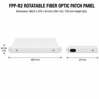 Panel de Conexiones de Fibra Óptica 1U 2U 3U con Bandeja Giratoria para Rack de 19 y 21 Pulgadas, Adaptador LC SC FC, Pigtail, 12, 24, 48, 72, 144 Fibras ODF