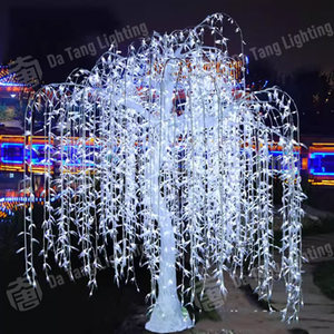 Árbol de Sauce Grande con Luces LED Decorativas, Color Personalizado, IP65 Impermeable, para Proyectos de Instalación en Exteriores, Paisajes y Economía Nocturna - Product Image 5