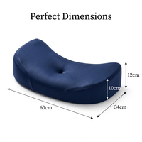 Oreiller ergonomique en mousse à mémoire de forme JTY, en tissu soyeux respirant, pour le soutien cervical et la traction cervicale, idéal pour dormir