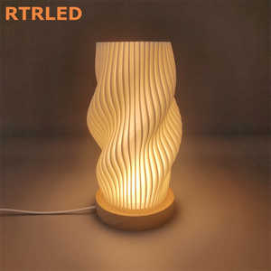 3D Printed Night Lamp Wood Base with <strong>Diffuser</strong> for Bambu Lab <strong>3</strong> Color Dimmable DIY Indoor Bedroom Decoration USB Bedside Lamp - Product Image 5
