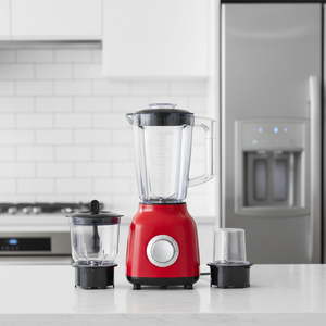 Blender électrique pour smoothies ménagers, 4 lames, 2 vitesses, capacité de 1,6 L, ensemble de <span class=keywords><strong>hachoir</strong></span> à <span class=keywords><strong>viande</strong></span> multifonction avec boîte cadeau - Product Image 1