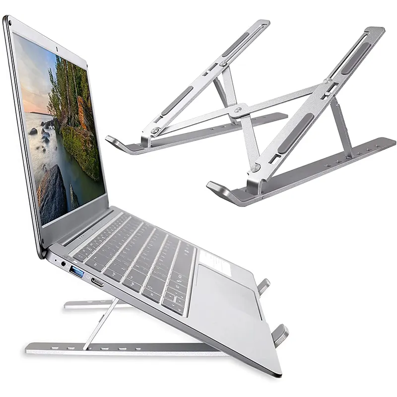 Ergonomische Verstelbare Draagbare Aluminium Legering Notebook Houder Telefoon Computer Houder Laptop Stands