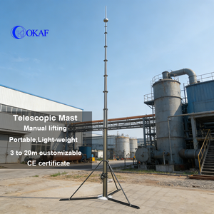 Mât télescopique Okmast pour caméra de vidéosurveillance, antenne de télécommunication, mât télescopique en aluminium, manivelle manuelle, 4m 5m 6m 10m 12m - Product Image 5