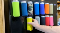 Housse de refroidissement pour bouteille de bière ou canette en néoprène 12oz, avec logo personnalisé, mince et haute, magnétique, imprimée par sublimation, support pour canette