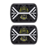 HYNBYZJ 7 pouces DOT approuvé carré camion phare de voiture Led feux de route bas pour Jeep Xj Cherokee phares