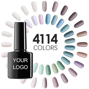 Free sample Pure Colour Nail manicure Bottled OEM odm Private Label UV gel nail polish all colour