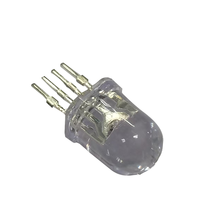 Diode LED RVB personnalisée 8 mm, haute luminosité, compatible lumière rouge/verte/bleue, tension inversée 5 V, boîtier DIP, puissance 0,06 W, 4 broches, CE RoHS