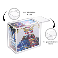 Boîte de présentation transparente en acrylique avec protection UV pour Elite Trainer Box ETB Booster Box