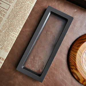 Kotak kemasan <span class=keywords><strong>film</strong></span> PE mewah grosir pabrik kotak hadiah jam tangan tampilan plastik kualitas transparan hitam - Product Image 4