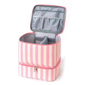 Custom Print Luxury Candy Zipper Eco-Friendly Large PU Leather Travel Cosmetic Organizer <b>Case</b> Multi-Function Storage for <b>Makeup</b> - Product Image 5
