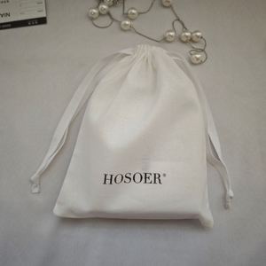 Custom Logo Print Cotton Perfume <b>Bag</b> Gift Cosmetic <b>Drawstring</b> <b>Bag</b> Cotton Linen Dust <b>Bag</b> Jewelry <b>Makeup</b> Pouch - Product Image 5
