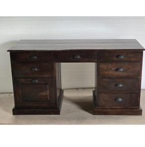 Bureau d'ordinateur en bois massif, table de lecture, bureau d'accueil avec tiroirs pour la maison, salon, meubles - Product Image 2