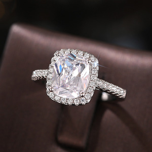 Anillo de Boda Geométrico de Lujo para Mujer, Joyería Elegante para el Dedo - Product Image 6