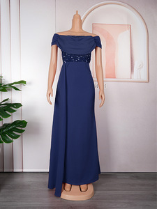 Falda Larga Plisada de Cintura Alta, Elegante, Roja, con Hombros Descubiertos, Cómoda, Talla Grande, al por Mayor, 2026 - Product Image 6