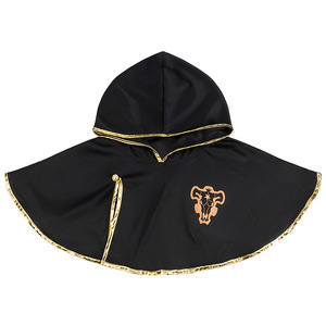 Disfraz de Cosplay con Capucha de Trébol de Cinco Hojas Negro con Ribete Dorado para Niños, Juego de Rol de Anime - Product Image 1