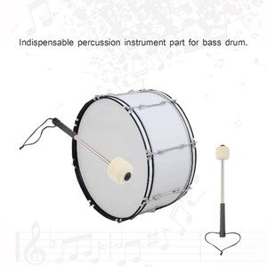 Baqueta <span class=keywords><strong>de</strong></span> mazo <span class=keywords><strong>de</strong></span> bombo duradera con cabeza <span class=keywords><strong>de</strong></span> <span class=keywords><strong>fieltro</strong></span> <span class=keywords><strong>de</strong></span> lana, accesorio <span class=keywords><strong>de</strong></span> Banda <span class=keywords><strong>de</strong></span> Marcha <span class=keywords><strong>de</strong></span> percusión - Product Image 2