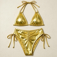 Maillot de bain monokini métallisé brillant grande taille personnalisé pour le carnaval de Mardi Gras, vente en gros, fournisseur de maillots de bain à marque privée 2027