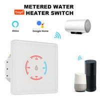 Interruptor Inteligente para Caldera con WiFi, 20A, Material ABS, Pantalla Táctil de Vidrio, Bloqueo Infantil y Medidor de Consumo