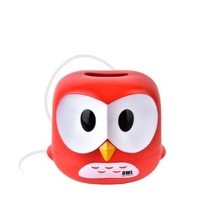 Caja de pañuelos de plástico Cajas de almacenamiento de pañuelos Sublimación Soporte de pañuelos Diseño Papel de escritorio Dibujos animados divertidos CLÁSICO Shantou Plástico - Product Image 1