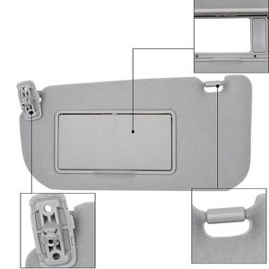 Pare-soleil Kia 85202-1F090LX Gris Côté Gauche Monté sur le Toit Matériau PVC - Product Image 2
