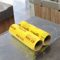 Chine Fabricant 35-45cm Film alimentaire transparent Film alimentaire de haute qualité Rouleau Jumbo Film alimentaire en PVC pour les aliments