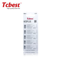 Pila de botón alcalina 0% Hg Pb Tcbest AG10 AG12 AG13 AG4 AG3 AG1 AG5