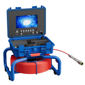 Caméra d'inspection de tuyaux 30m à double objectif 360° °   Caméra de contrôle de canalisation industrielle étanche et résistante à l'usure avec 8 LED réglables et rotatives - Product Image 2