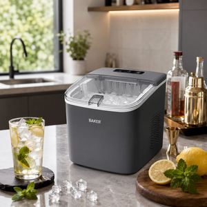Machine à glaçons portable avec couvercle transparent, fonction autonettoyante, compacte pour comptoir, idéale pour la maison et le bureau (OEM) - Product Image 6