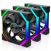 Ventilateur de boîtier PC XINMAI en gros 120mm ARGB PWM, pale inversée standard, ventilateur de refroidissement RGB 5V 3 broches pour gaming, noir et blanc, fournisseur