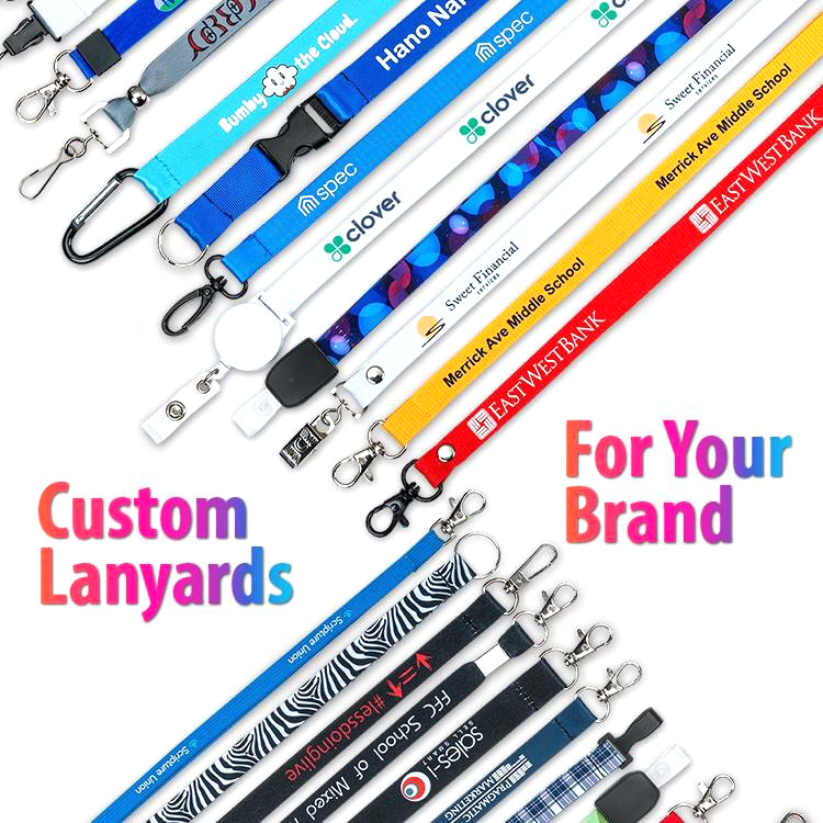 Gratis Monster Fabrikant Goedkope Gepersonaliseerde Nek Tool Afdrukken Polyester Sublimatie Custom Lanyards Met Logo Custom