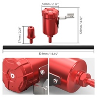 Kit de Reubicación del Depósito de Líquido Limpiaparabrisas BEVINSEE para VW MK7 Golf R