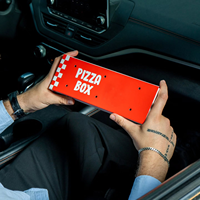 Caja de Cartón Personalizada para Alimentos, Caja Triangular Individual para Pizza de Una Rebanada, para Llevar