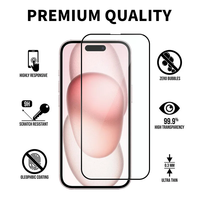 Pelindung Layar Kaca Baru untuk IPhone16 Anti Gores 9H Pelindung Kaca Tempered untuk IPhone16 Pro Max untuk IPhone15 14 13