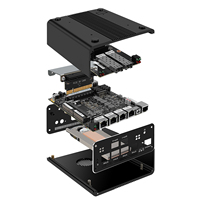 Core I7 1165G7 I5 1135G7 10Gbe SFP+ Firewall NAS Mini PC 2xDDR4 Ram M.2 NVMe SSD 4xI226V 2.5GbE Firewall NAS Router Rumah PC