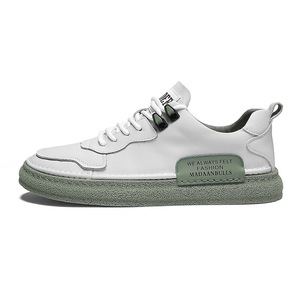 New men's casual shoes,pure white,low heel, adhesive tape on the top, <b>round</b> head, <b>canvas</b> material,suitable for spring and summer - Product Image 1