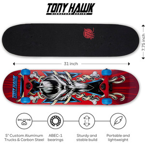 Tony Hawk Signature Series Skateboard Cruiser 31 pouces en érable 9 plis haute vitesse complet - Product Image 6
